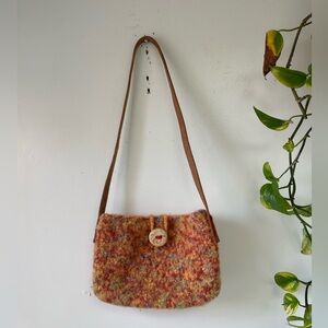 Vintage 70’s wool shoulder bag